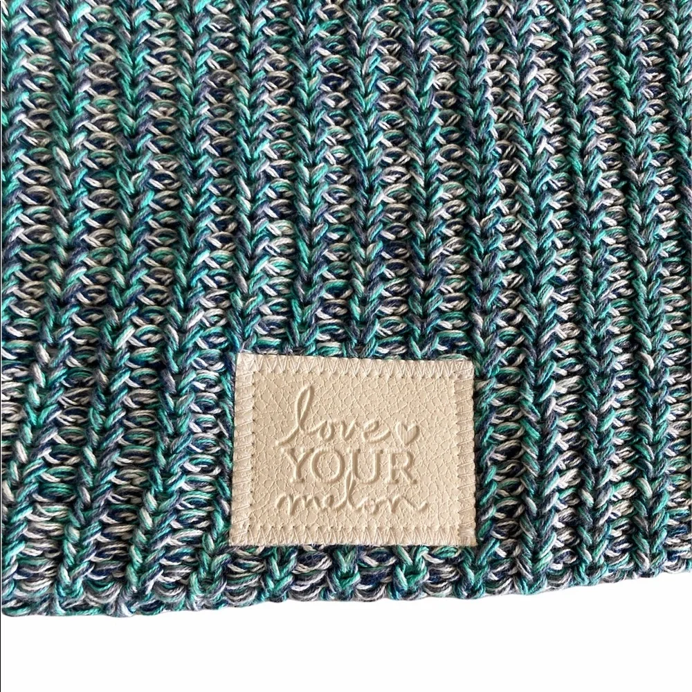 Love Your Melon Beanie Hat Sock Hat Outdoor Outerwear Green Variegated Unisex